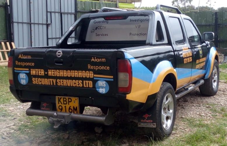 INS branded patrol pickup truck